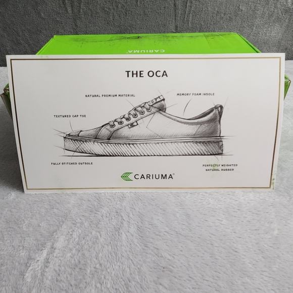 Cariuma OCA Low Canvas Sneaker Whie Sustainable Vegan Shoe Unisex Size W13 M11.5 - Picture 11 of 12